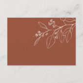 フローラテラコッタ結婚の詳細エンクロージャカード エンクロージャーカード (裏面)