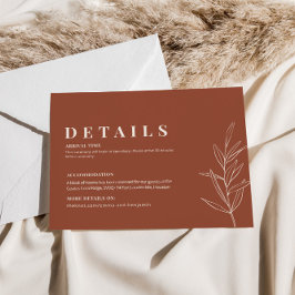 フローラテラコッタ結婚の詳細エンクロージャカード エンクロージャーカード