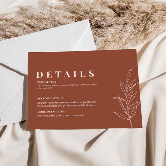 フローラテラコッタ結婚の詳細エンクロージャカード エンクロージャーカード