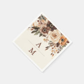 フローラテラコッタ結婚ス スタンダードカクテルナプキン (角)