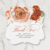 フローラテラコッタ結婚ボホの感謝 フェイバータグ (正面)