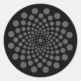 フローラテンプレートクラシックラウンドステッカー ラウンドシール