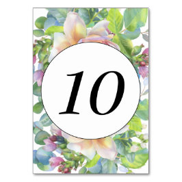 フローラテーブル番号 テーブルナンバー