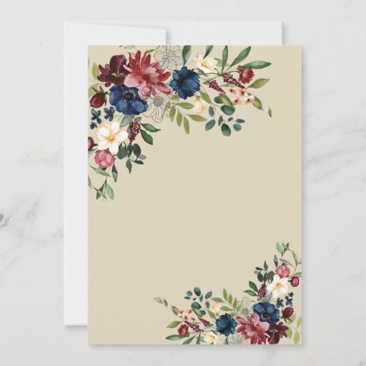 フローラテーマ感謝祭ディナカスタムー 招待状 (裏面)