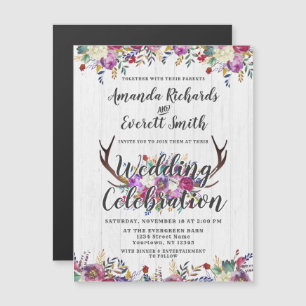 フローラディアアントラー磁気結婚式招待状 マグネット招待状