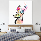 フローラディアアート自然&ワイルドライフイラストレーション キャンバスプリント (インサイチュ (寝室))