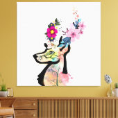 フローラディアアート自然&ワイルドライフイラストレーション キャンバスプリント (インサイチュ (リビング))