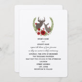 フローラディアクリスマスウェディング招待 招待状 (正面/裏面)