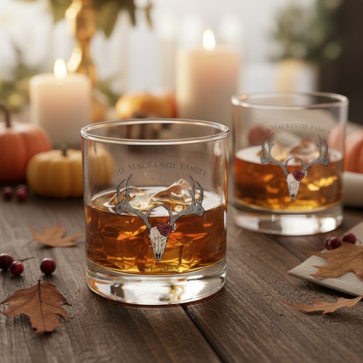 フローラディアヘッドスカルファミリ名 ウイスキーグラス