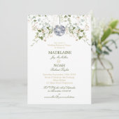 フローラディスコエレガントボールシ結婚ック 招待状 (スタンド正面)