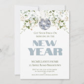 フローラディスコボールニューイヤーイブエレガントパーティー 招待状 (正面)