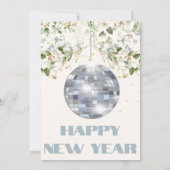 フローラディスコボールニューイヤーイブエレガントパーティー 招待状 (裏面)