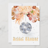 フローラディスコボールブライダルシャワー 招待状 (裏面)