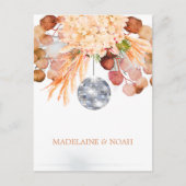 フローラディスコ結婚ボールのリハーサル招待状 ポストカード (正面)