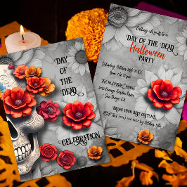 フローラデイオブザデッドハローウィンパーティ招待状 招待状