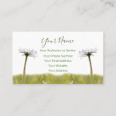 フローラデイジーの花を緑と白に！ 名刺 (裏面)