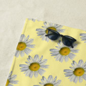 フローラデイジーガーデンフラワーイエロービーチタオル ビーチタオル (インサイチュ)