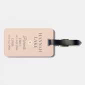 フローラデイジーキッズカスタムIDバックパック用バッジ ラゲッジタグ (裏面横)