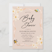 フローラデイジービーズベビーシャワー招待状 招待状 (正面)