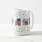 フローラデイジー6 Photo Collage -カスタム母の日 コーヒーマグカップ (正面右)