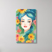 フローラデイドリームポートレート キャンバスプリント (正面)