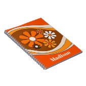 フローラデイドリームレトロ70s花と名前 ノートブック (右側)