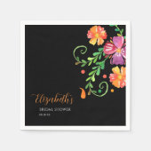 フローラデイ・オブ・ザ・デッドブライダルシャワー スタンダードカクテルナプキン (正面)