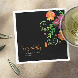 フローラデイ・オブ・ザ・デッドブライダルシャワー スタンダードカクテルナプキン