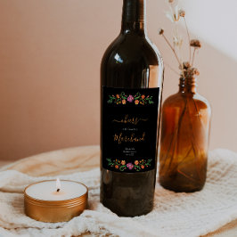 フローラデイ・オブ・ザ・デッドブライダルシャワー ワインラベル