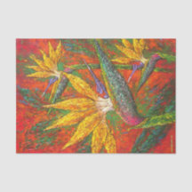 フローラデカップパラダイステクスチャの絵画鳥