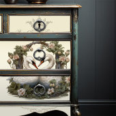 フローラデコップスワンズヴィンテージシャビーシック 薄葉紙