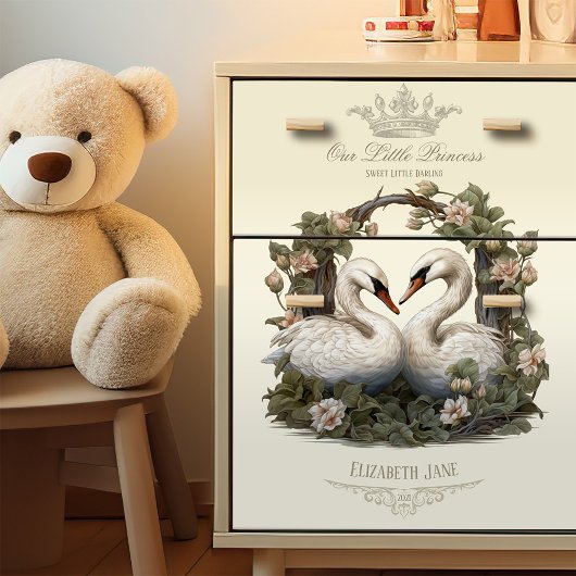 フローラデコップスワンズヴィンテージシャビーシック 薄葉紙