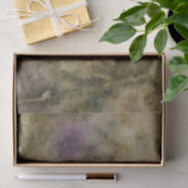 フローラデコページティッシュペーパーグリーンパープルエコ染料 薄葉紙 (ギフト)