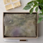 フローラデコページティッシュペーパーグリーンパープルエコ染料 薄葉紙 (ギフト)