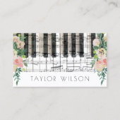 フローラデコールピアニスト音楽先生 名刺 (正面)