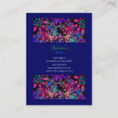 フローラデザイカラフルナーの花（美） 名刺 (裏面)