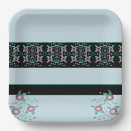 フローラデザイナの四角形 ペーパープレート