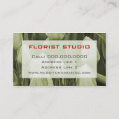 フローラデザイナー名刺 名刺 (裏面)