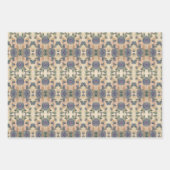 フローラデザイパターン（の模様が）あるナー ラッピングペーパーシート (正面)