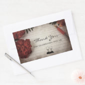 フローラデザインお世話祝になっております 長方形シール (封筒)