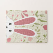 フローラデザインでブースターバニーの耳をピーク ジグソーパズル (横)