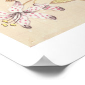 フローラデザインと牡丹、ユリとSのためのバラ ポスター (角)