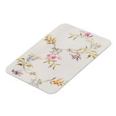 フローラデザインのカーネーションとシルクmのためのバラ マグネット (左側)