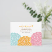 フローラデザインの移動告知 案内ポストカード (スタンド正面)