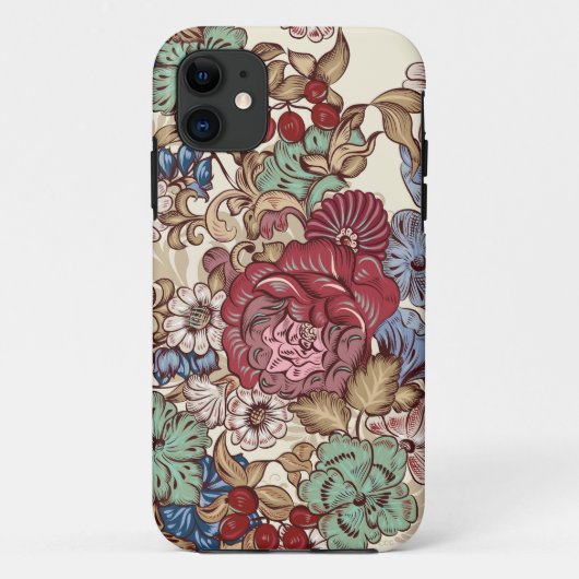 フローラデザインの電話 Case-Mate iPhoneケース (裏面)