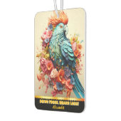 フローラデザインオウム空気清浄剤、香鮮やかり カーエアーフレッシュナー (左)