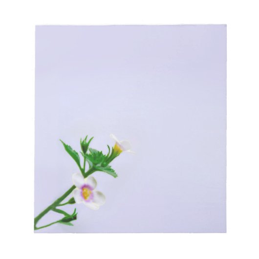 フローラデザインオンブルー ノートパッド (正面)