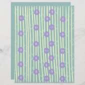 フローラデザインスクラップブック紙 (正面/裏面)