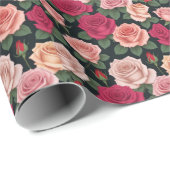 フローラデザインバラシンプルビューティ ラッピングペーパー (ロールコーナー)