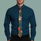 フローラデザインパターンタイ ネクタイ